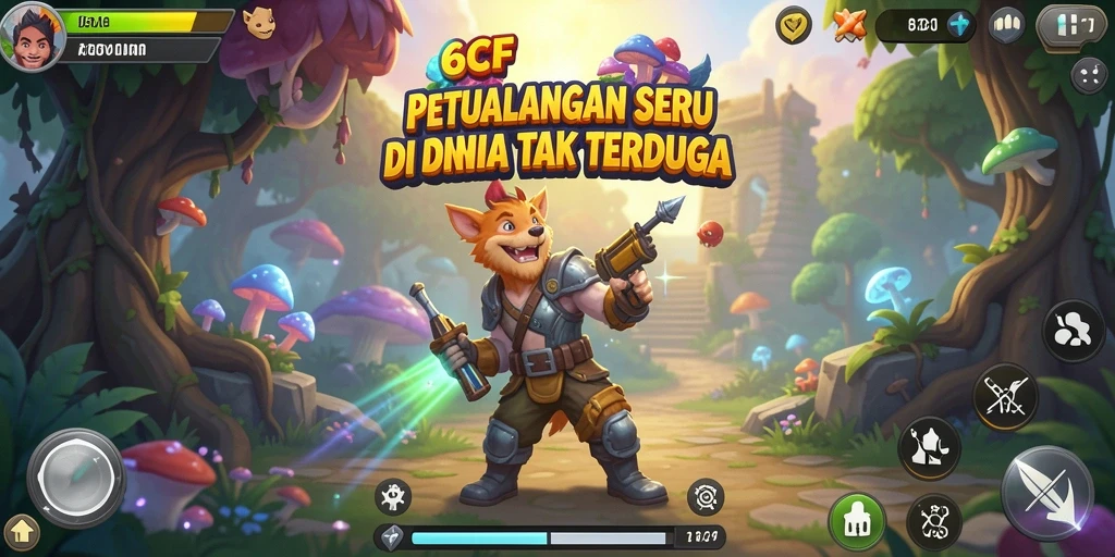Tampilan gameplay yang menakjubkan dan penuh aksi di 6CF.