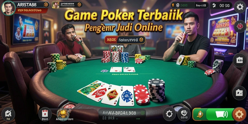 Tangkapan layar ARISTA88 menampilkan keseruan gameplay Poker dengan pemain aktif.