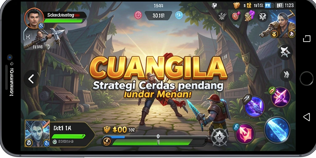 Tangkapan layar gameplay CUANGILA yang menunjukkan taktik dan strategi.