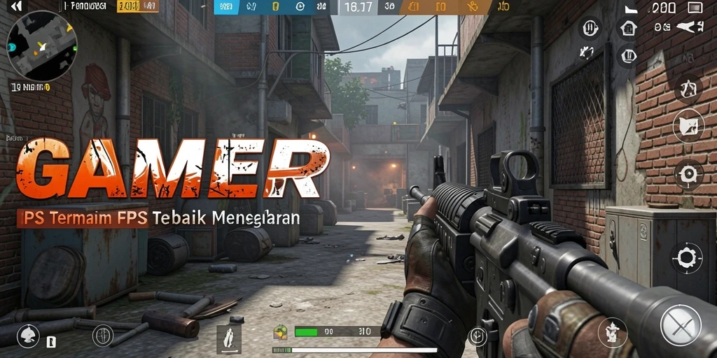 GAMERP menampilkan gameplay intens dalam pertempuran FPS yang mendebarkan.