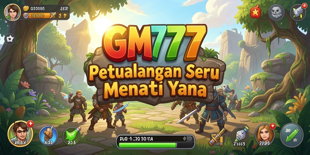 Screenshot GM777 menampilkan aksi seru dalam gameplay petualangan.