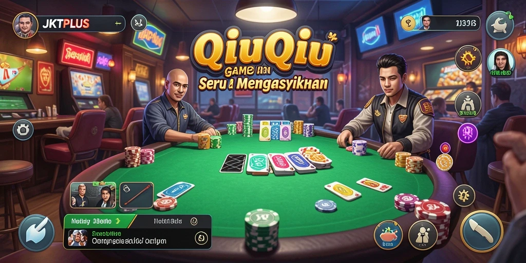 Tampilan gameplay QiuQiu yang seru dan menegangkan di JKTPLUS.