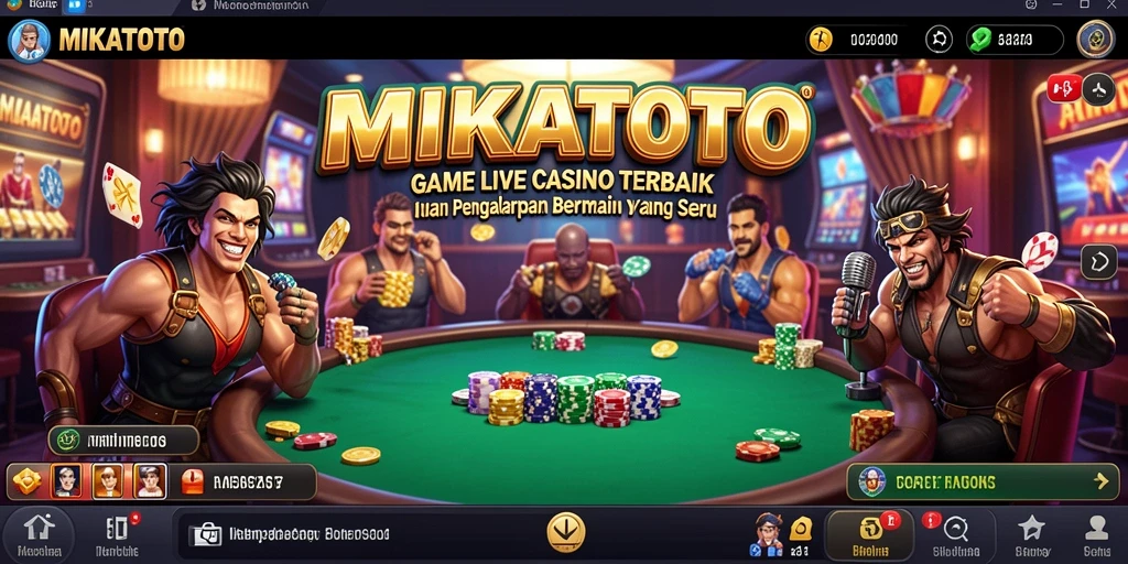 Gameplay Live Casino seru dan interaktif di MIKATOTO.