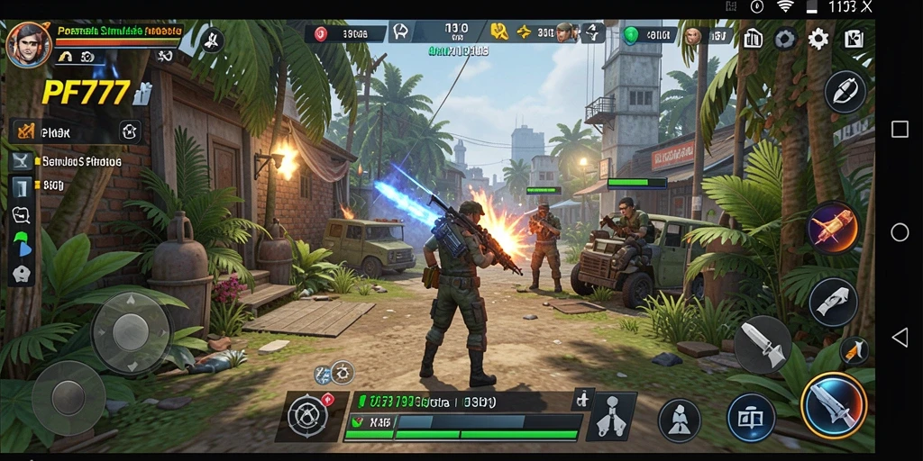 Tampilan gameplay PF777 yang realistis dalam simulasi yang mendalam.