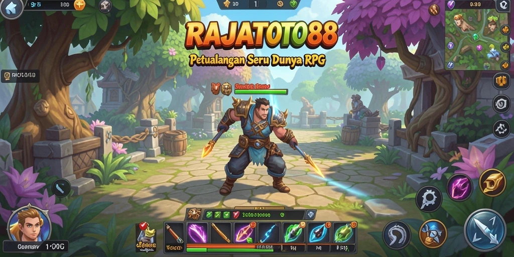 Tampilan menarik dalam permainan RPG RAJATOTO88.