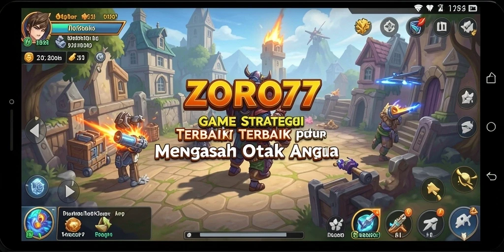 Tangkapan layar gameplay ZORO77 yang menampilkan aksi strategi yang mendebarkan.